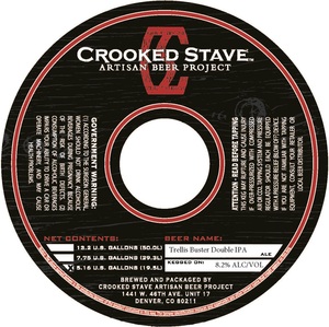 Crooked Stave Artisan Beer Project Trellis Buster Double IPA