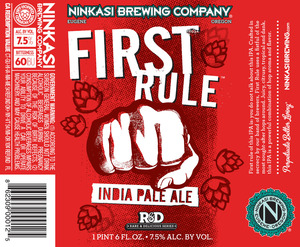 Ninkasi Brewery, LLC First Rule January 2017