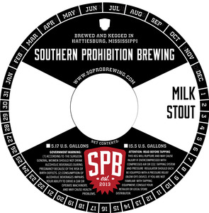 Southern Prohibition Brewing Milk Stout