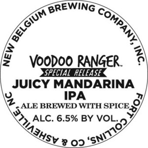 New Belgium Brewing Company, Inc. Voodoo Ranger Juicy Mandarina IPA January 2017