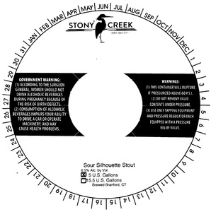 Stony Creek Brewery Sour Silhouette Stout January 2017
