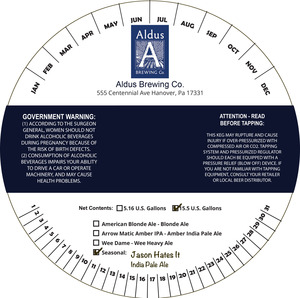 Jason Hates It India Pale Ale January 2017