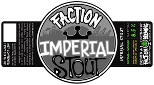 Faction Brewing Imperial Stout January 2017