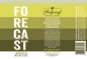 Foolproof Brewing Company Forecast Chapter 1 January 2017