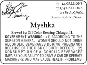 Off Color Brewing Myshka January 2017