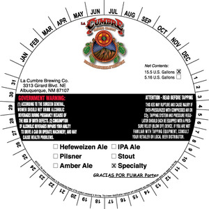 La Cumbre Brewing Co. Gracias Por Fumar