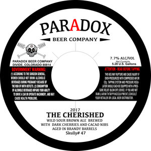 Paradox Beer Company The Cherished