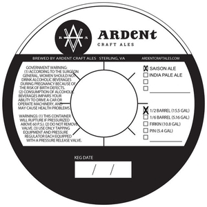 Ardent Saison January 2017