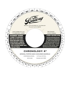 The Bruery Chronology: 6 (imperial Porter) January 2017