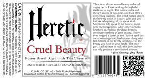 Heretic Brewing Company Cruel Beauty January 2017