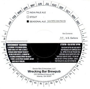 Juice Willis India Pale Ale January 2017