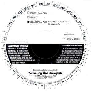 Berry White Berliner Style Weisse Ale 