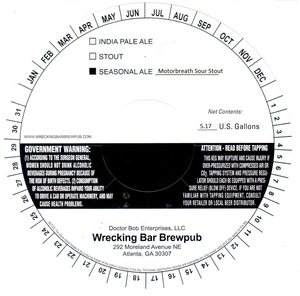 Motorbreath Sour Stout January 2017