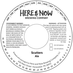 Here & Now Brewing Company Scutters