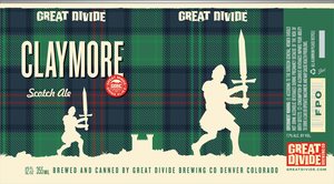 Great Divide Brewing Company Claymore Scotch Ale