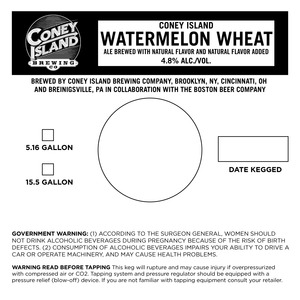 Coney Island Watermelon Wheat February 2017