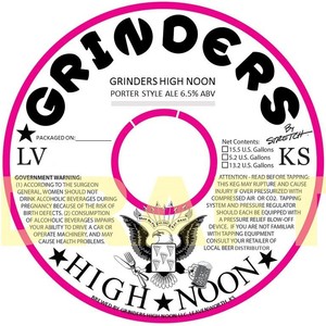 Grinders High Noon Porter Style Ale 