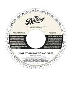 The Bruery Hoppy Obligations January 2017