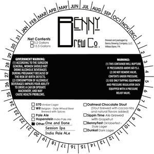 One And Done Session IPA January 2017