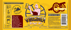 Tin Cannon Brewing Virginia Blonde Ale January 2017