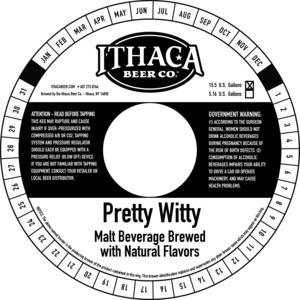 Ithaca Beer Company Pretty Witty January 2017