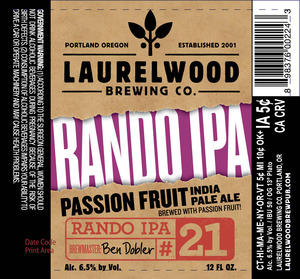 Laurelwood Brewing Co. Rando #21 January 2017