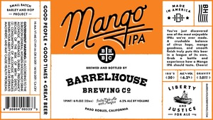 Barrelhouse Brewing Co. Mango IPA