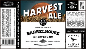 Barrelhouse Brewing Co. Harvest Ale February 2017