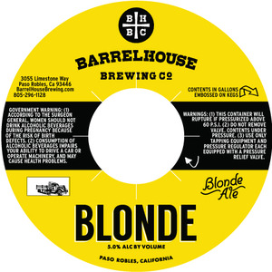 Barrelhouse Brewing Co. Blonde