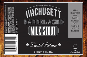 Wachusett Barrel Aged Milk Stout February 2017