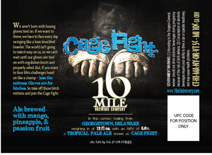16 Mile Brewing Company, Inc Cage Fight Pale Ale February 2017