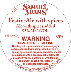 Samuel Adams Festiv-ale With Spices February 2017