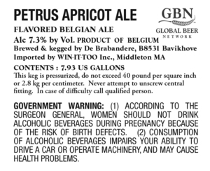 Petrus Apricot Ale January 2017