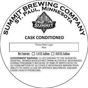 Summit Brewing Company Vienna-style Lager January 2017