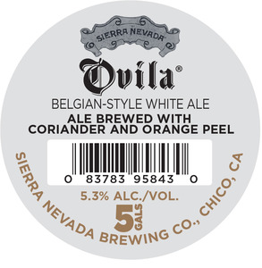 Sierra Nevada Ovila White Ale January 2017