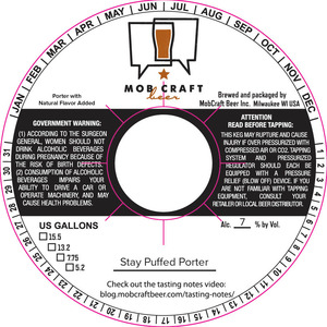 Mobcraft Beer Stay Puffed Porter