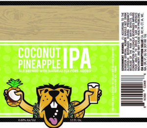 Belching Beaver Brewery Coconut Pineapple IPA January 2017