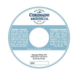 Coronado Brewing Company Waylaid White IPA
