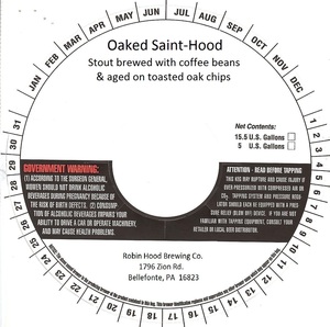 Robin Hood Brewing Co. Oaked Saint-hood