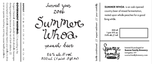 Summer Whoa Peach Beer January 2017