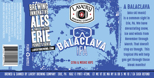 Lavery Brewing Co Balaclava IPA February 2017