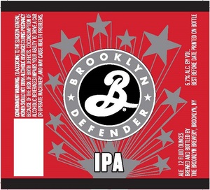 Brooklyn Defender IPA January 2017