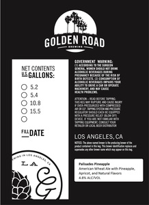 Golden Road Brewing Palisades Pineapple