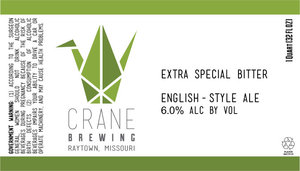 Crane Brewing Extra Special Bitter January 2017