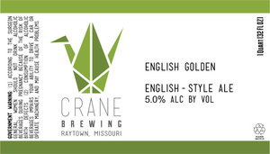 Crane Brewing English Golden January 2017