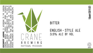 Crane Brewing Bitter January 2017