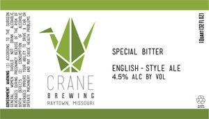 Crane Brewing Special Bitter January 2017