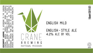 Crane Brewing English Mild January 2017