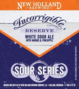 New Holland Brewing Company Incorrigible Reserve