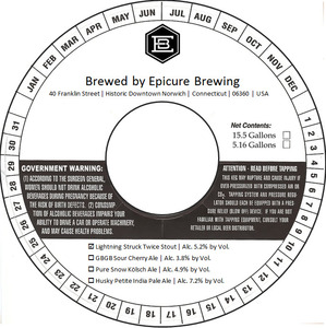 Epicure Brewing Lightning Struck Twice